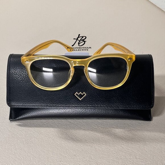 SPEKTRE MEMENTO AUDERE SEMPER ACETATE EYEGLASS FRAMES YELLOW 51-20-150 NEW* - Picture 3 of 16